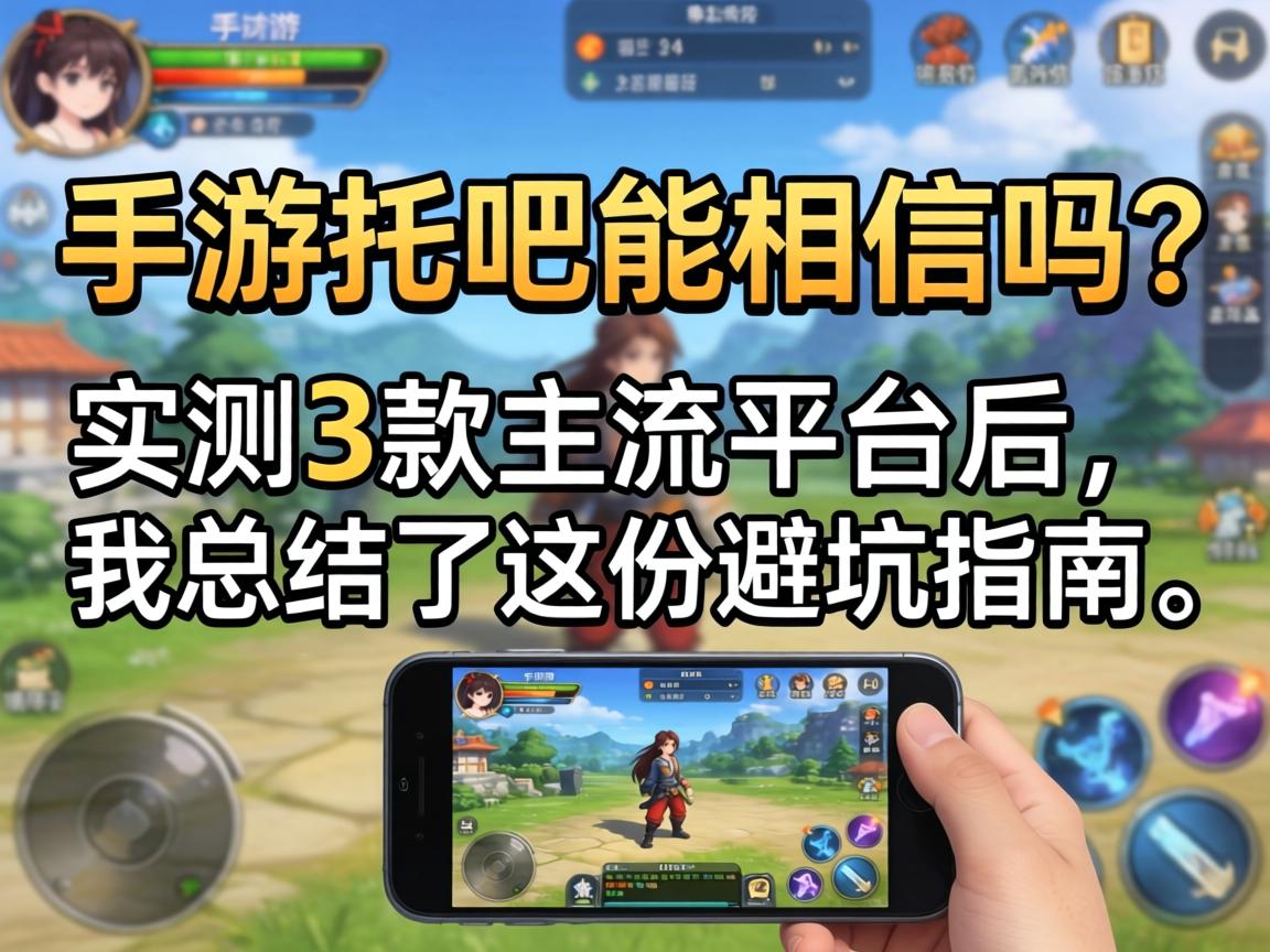 手游托吧能相信吗？实测3款主流平台后，我总结了这份避坑指南