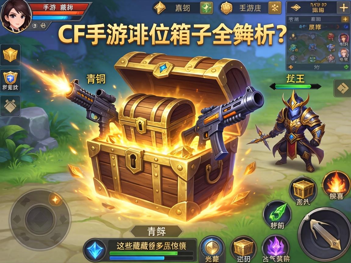 CF手游排位箱子全解析，从青铜到枪王，这些箱子藏着多少惊喜？
