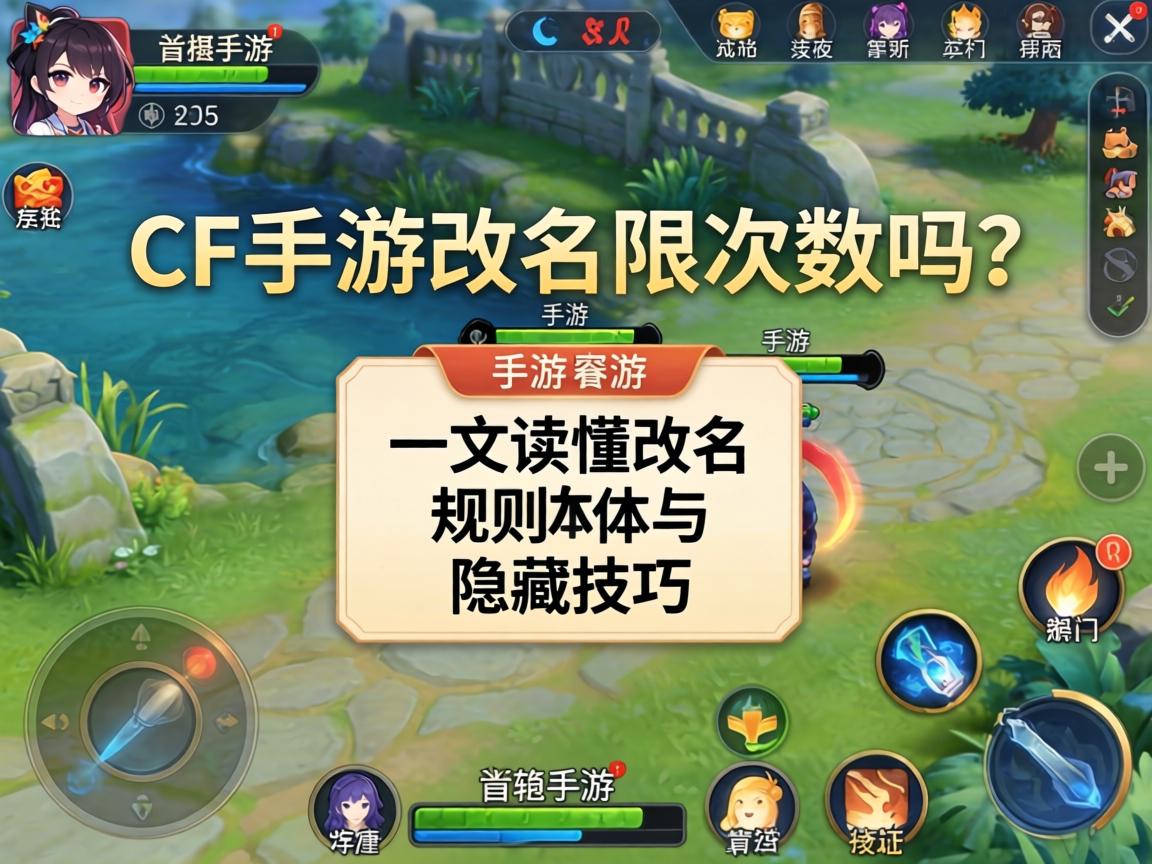 CF手游改名限次数吗？一文读懂改名规则与隐藏技巧