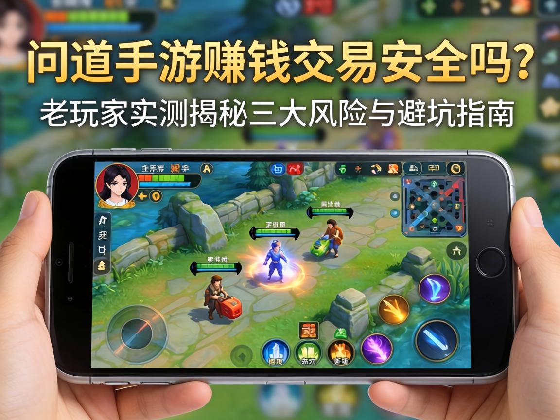 问道手游赚钱交易安全吗？老玩家实测揭秘三大风险与避坑指南