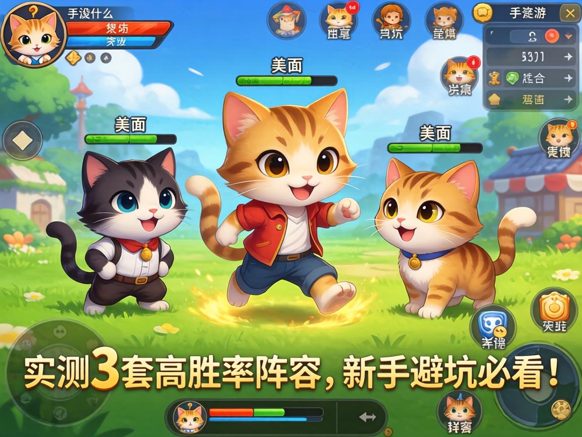 手游什么组合好打猫咪？实测3套高胜率阵容，新手避坑必看！