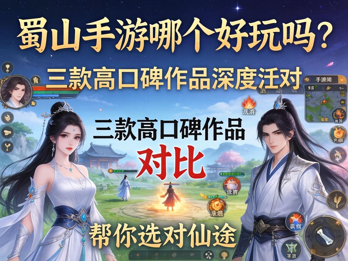 蜀山手游哪个好玩吗？三款高口碑作品深度对比帮你选对仙途