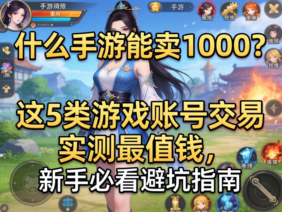 什么手游能卖1000？这5类游戏账号交易实测最值钱，新手必看避坑指南
