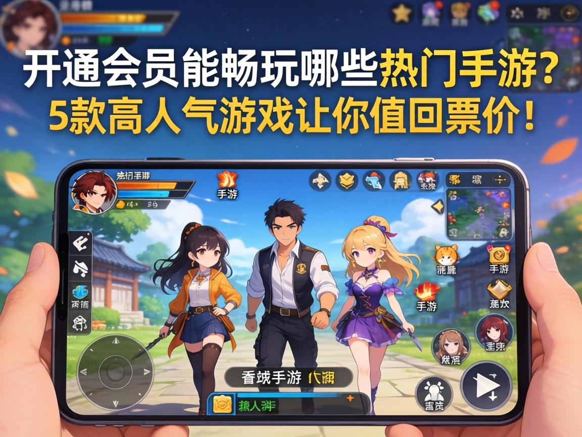 开通会员能畅玩哪些热门手游？这5款高人气游戏让你值回票价！