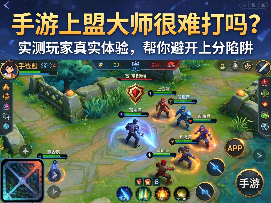 手游LOL大师很难打吗？实测玩家真实体验，帮你避开上分陷阱