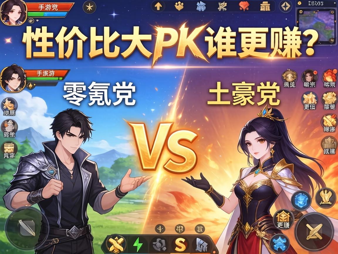 一、性价比大PK，零氪党VS土豪党谁更赚？