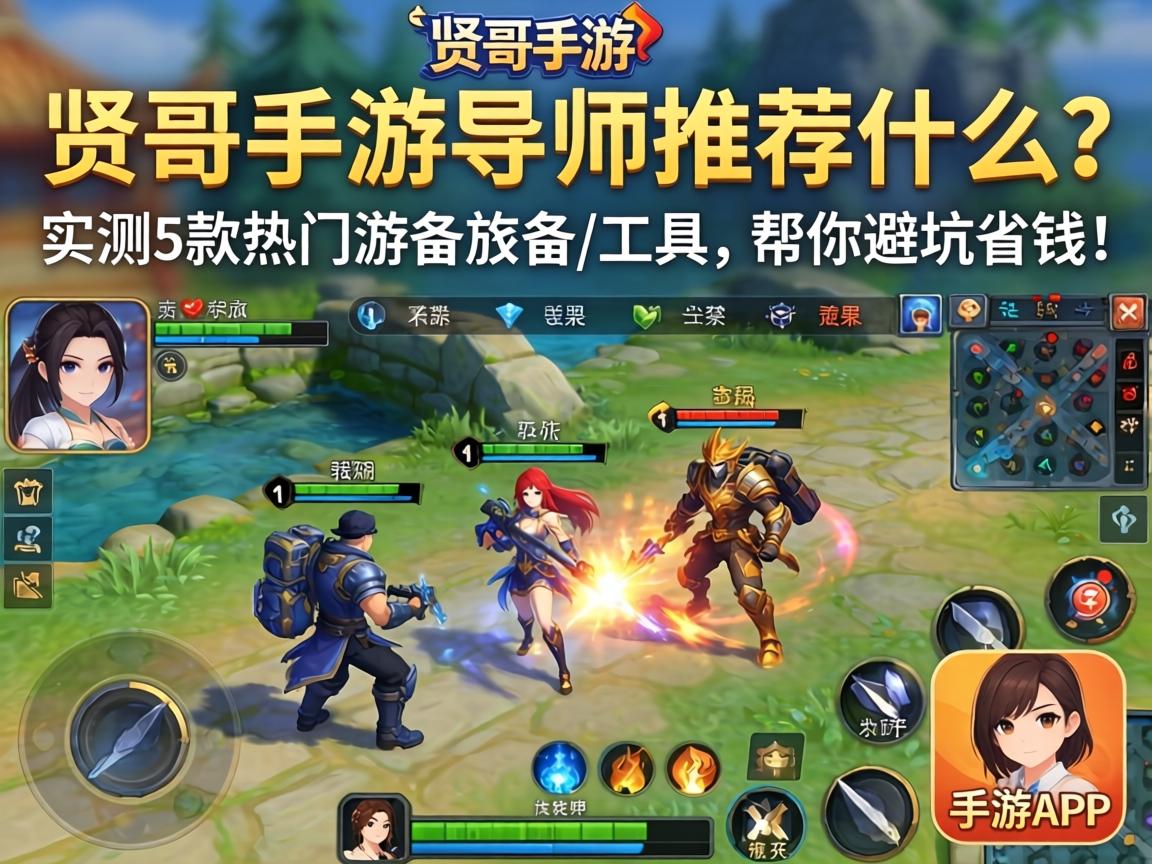 贤哥手游导师推荐什么？实测5款热门游戏装备/工具，帮你避坑省钱！