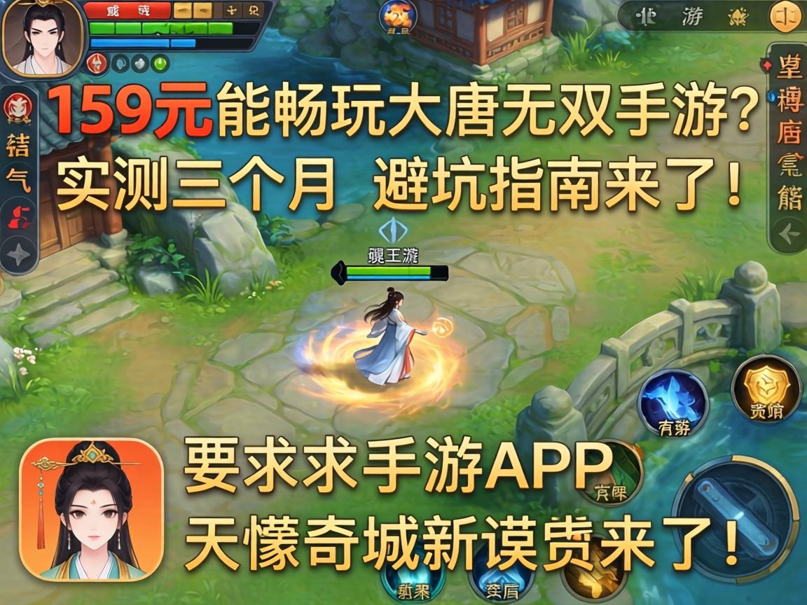 159元能畅玩大唐无双手游？实测三个月的避坑指南来了！