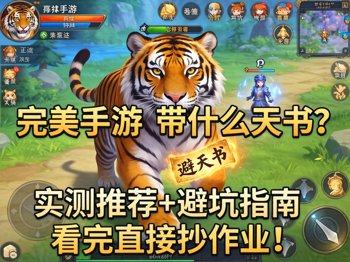 完美手游老虎带什么天书？实测推荐+避坑指南，看完直接抄作业！