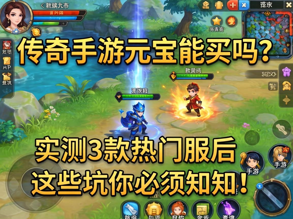 传奇手游元宝能买吗？实测3款热门服后，这些坑你必须知道！