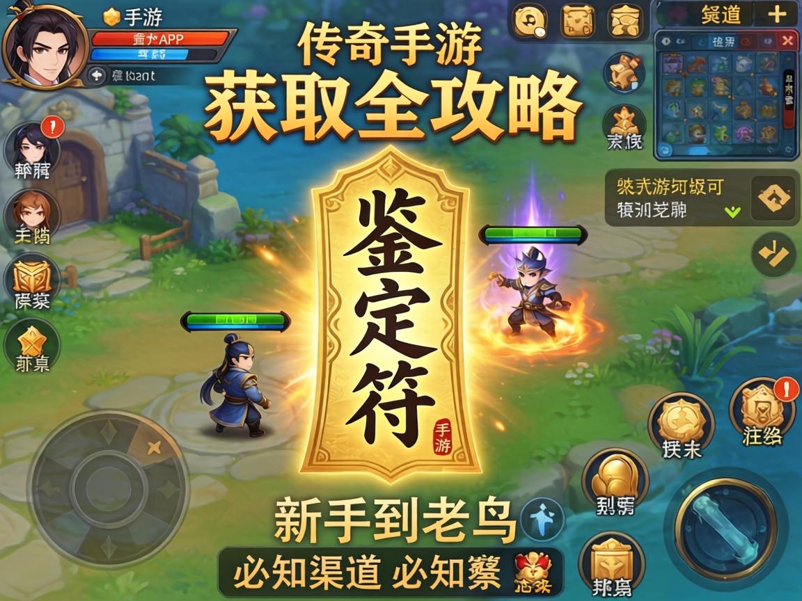 传奇手游鉴定符获取全攻略，从新手到老鸟的必知渠道