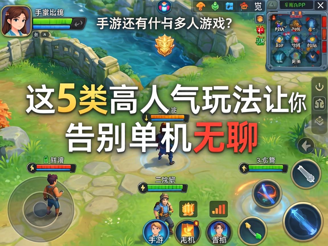 手游还有什么多人游戏？这5类高人气玩法让你告别单机无聊