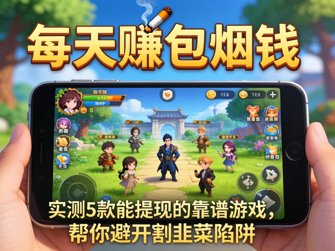 每天赚包烟钱的手游推荐，实测5款能提现的靠谱游戏，帮你避开割韭菜陷阱