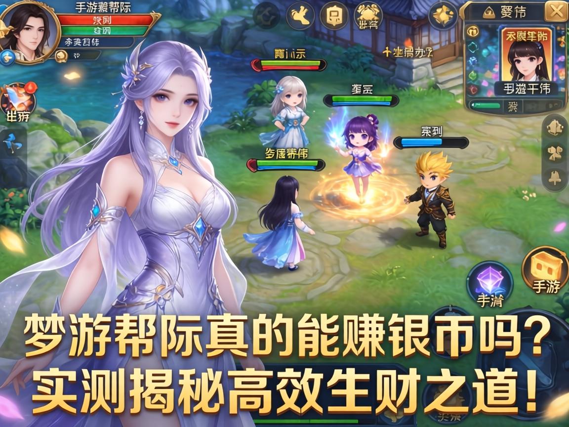 梦幻手游帮派真的能赚银币吗