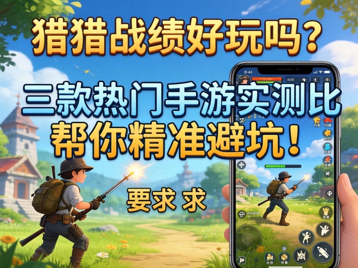 狩猎战绩好玩吗？三款热门手游实测对比，帮你精准避坑！