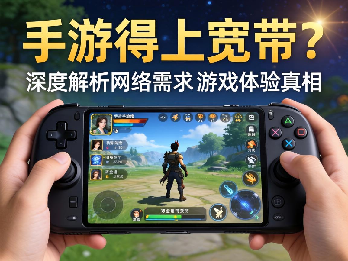 手游用得上宽带吗？深度解析网络需求与游戏体验的真相