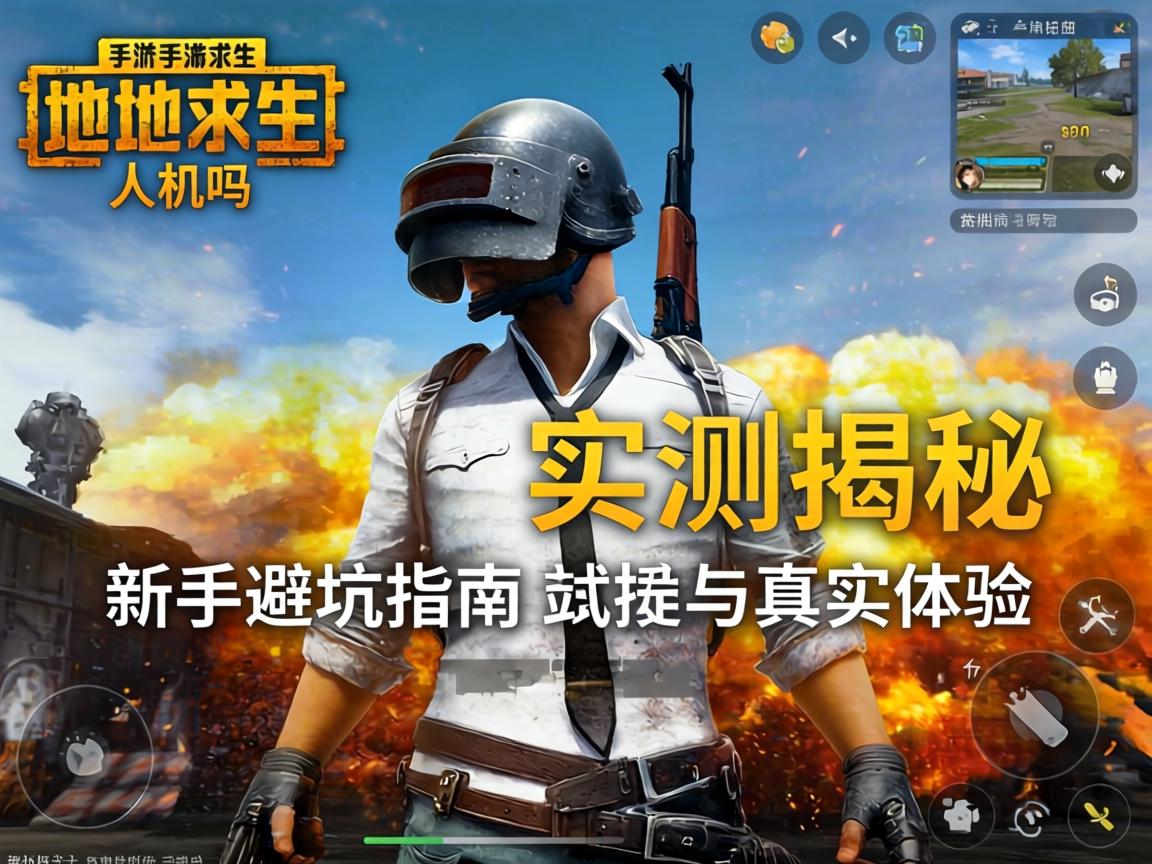 手游绝地求生是人机吗？实测揭秘，新手避坑指南与真实体验分享