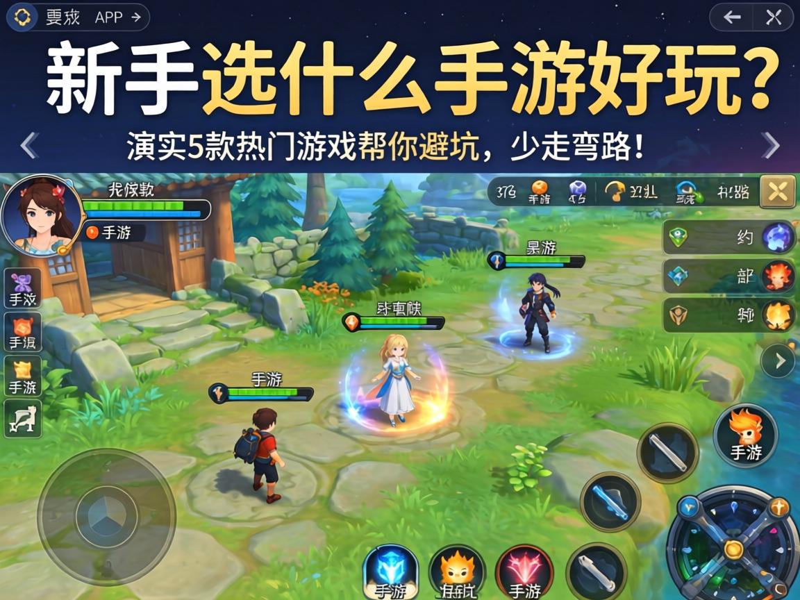 新手选什么手游好玩？实测5款热门游戏帮你避坑，少走弯路！