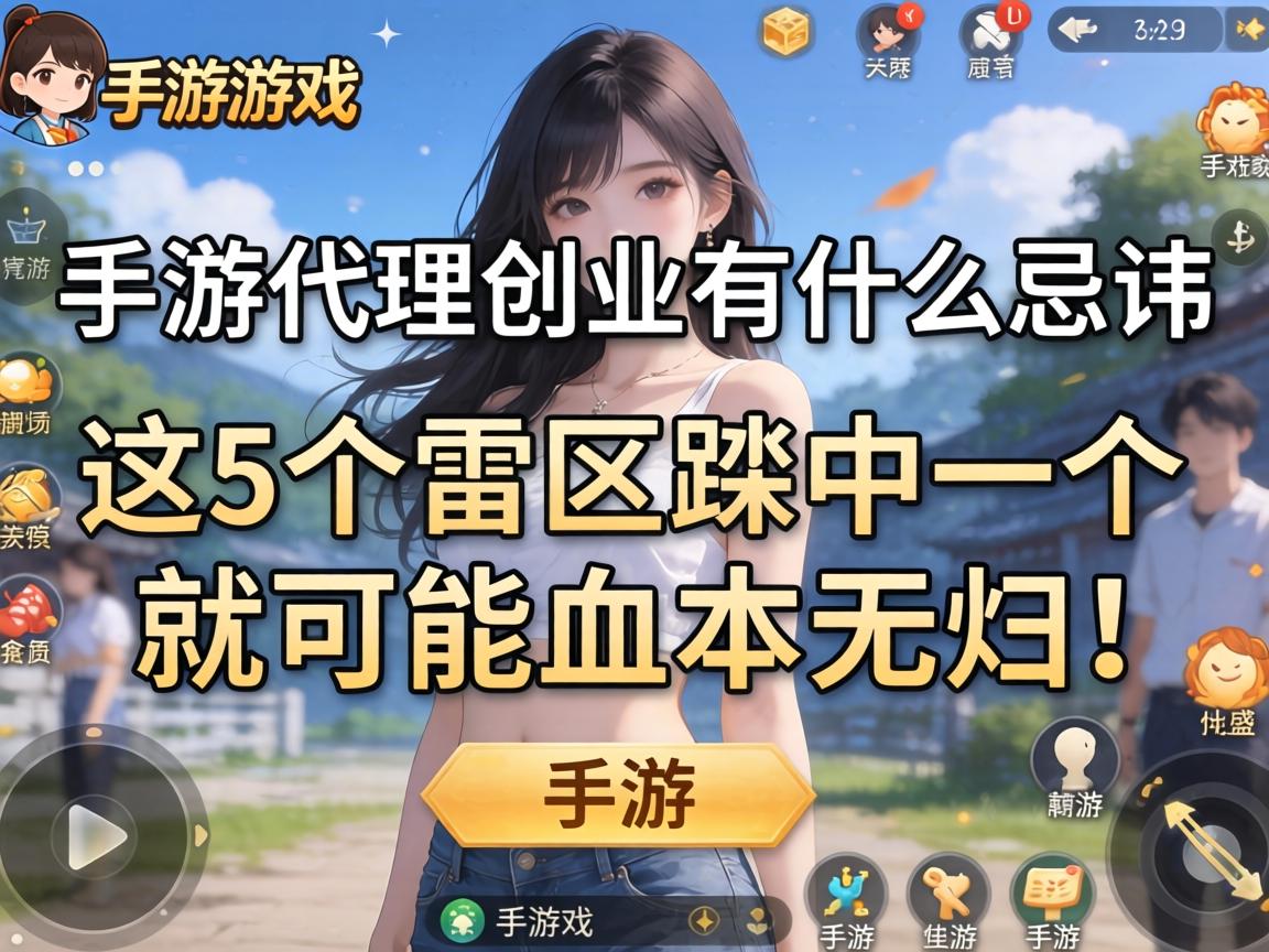 手游代理创业有什么忌讳？这5个雷区踩中一个就可能血本无归！
