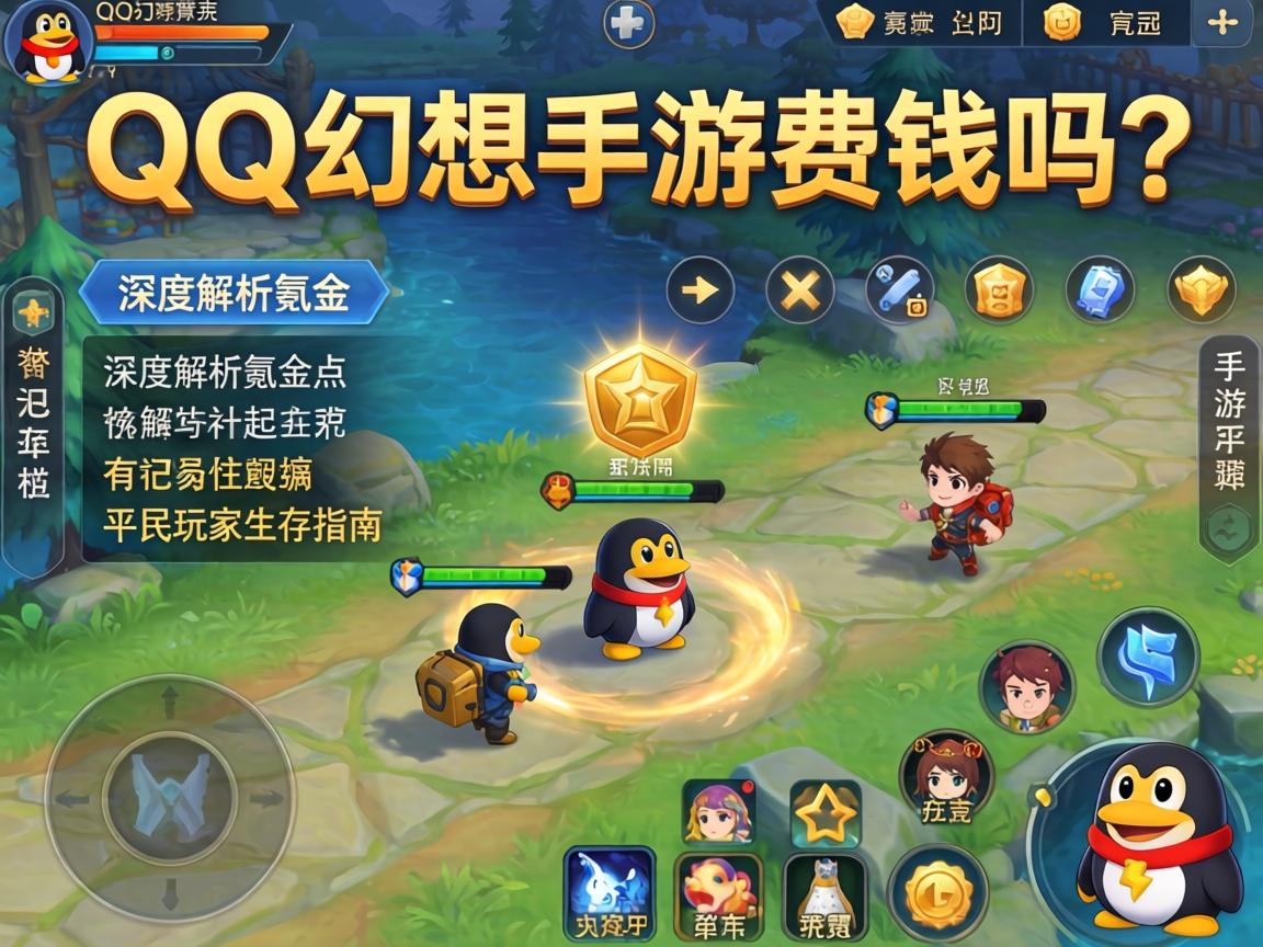 QQ幻想手游费钱吗？深度解析氪金点与平民玩家生存指南