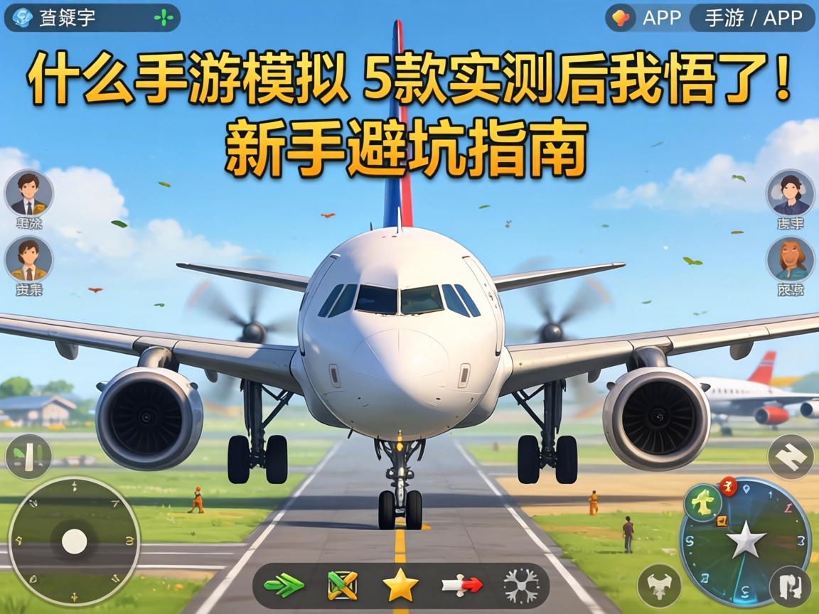 什么手游可以模拟飞机？这5款实测后我悟了！新手避坑指南