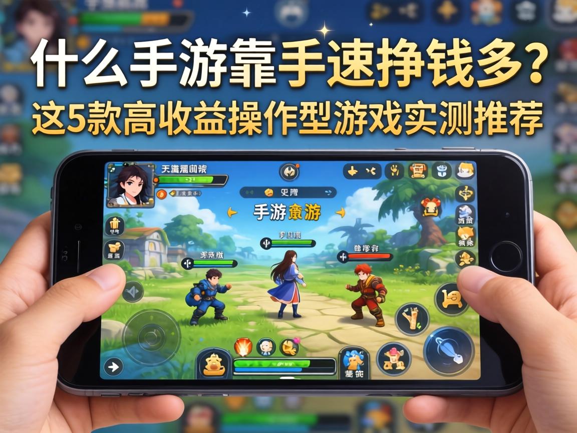 什么手游靠手速挣钱多？这5款高收益操作型游戏实测推荐