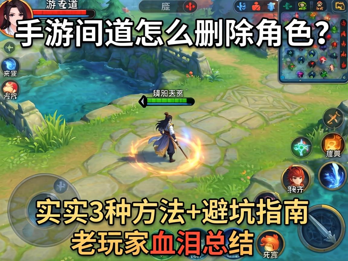 手游问道怎么删除角色