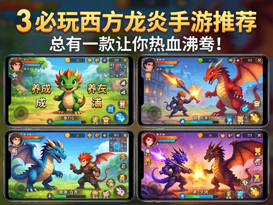 5款必玩西方龙手游推荐，从养成到战斗，总有一款让你热血沸腾！