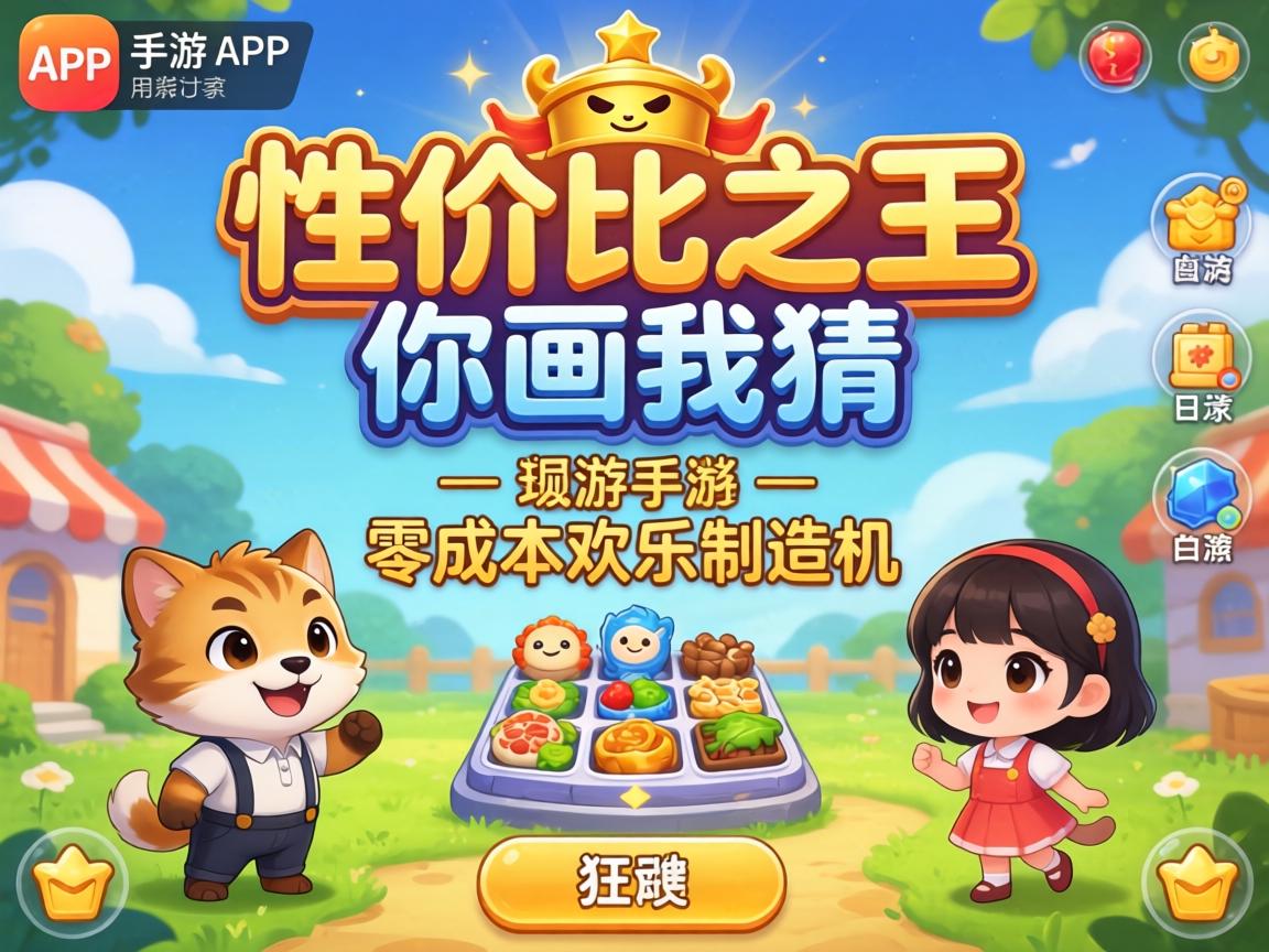 一、性价比之王，你画我猜——零成本欢乐制造机