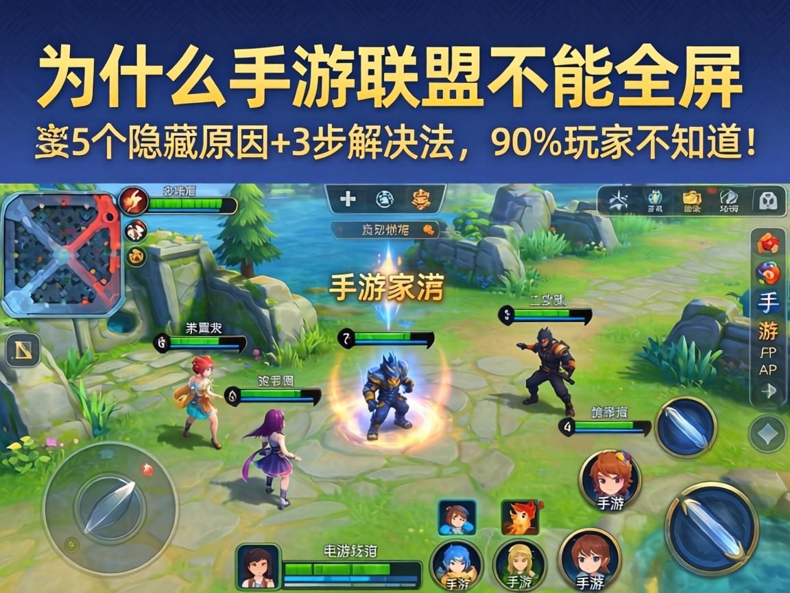 为什么手游联盟不能全屏？这5个隐藏原因+3步解决法，90%玩家不知道！