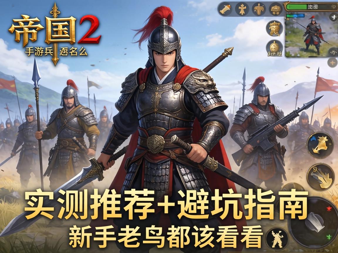 帝国2手游兵种怎么选？实测推荐+避坑指南，新手老鸟都该看看！