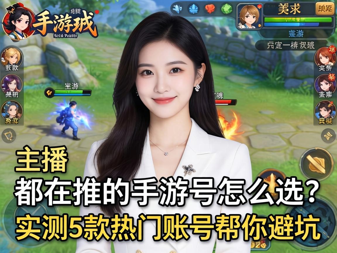 女主播都在推的手游号怎么选？实测5款热门账号帮你避坑