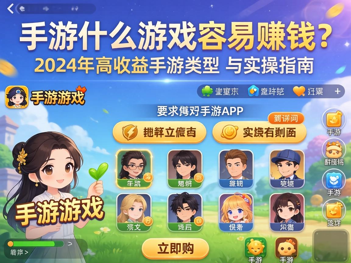 2024年高收益手游类型与实操指南