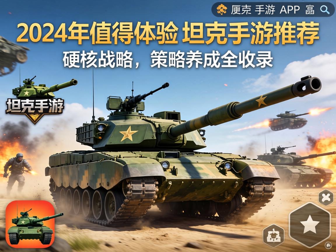 2024年值得体验的坦克手游推荐