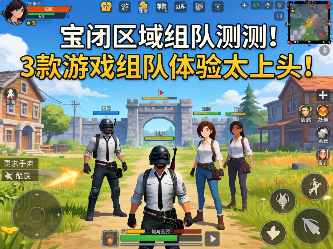 封锁区域组队实测，手游玩家避坑指南，这3款游戏组队体验太上头！