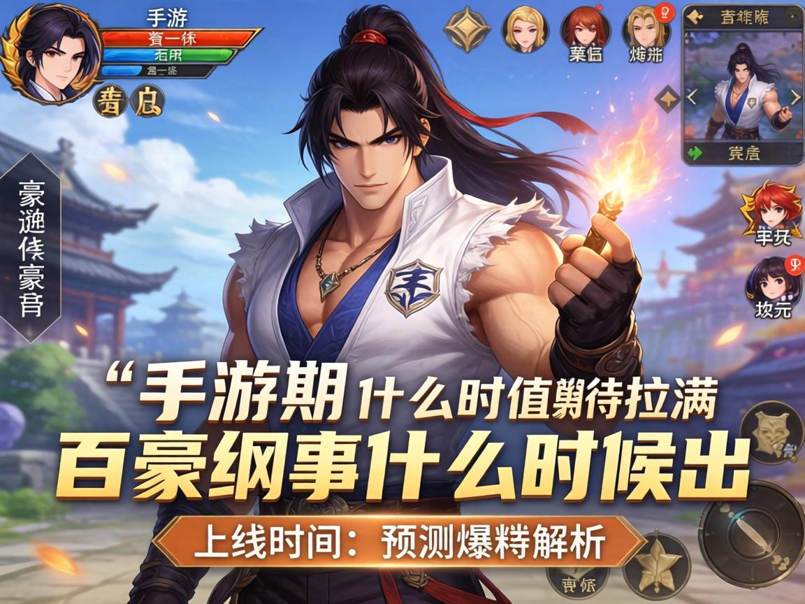 手游百豪纲手什么时候出？玩家期待值拉满的上线时间预测与爆料解析