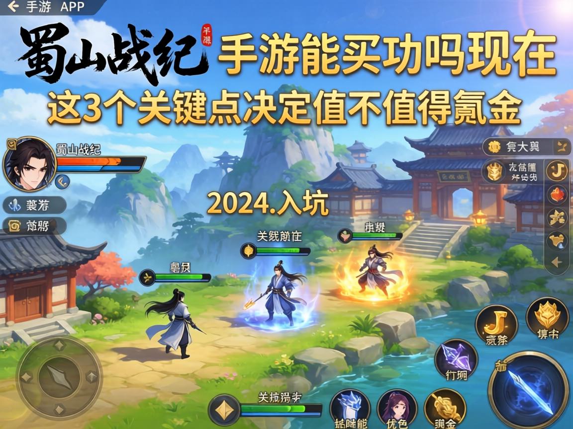 蜀山战纪手游能买吗现在？2024年入坑指南，这3个关键点决定值不值得氪金