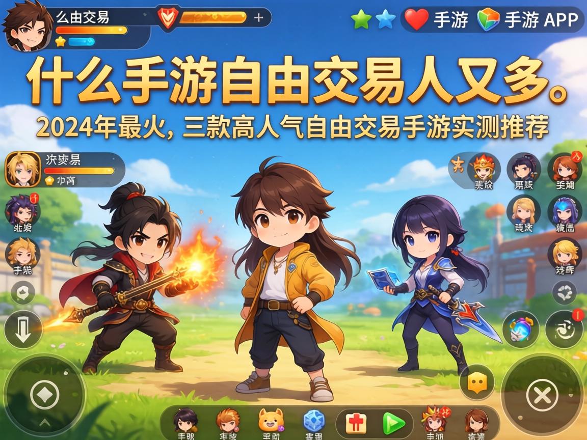 2024年最火的三款高人气自由交易手游实测推荐