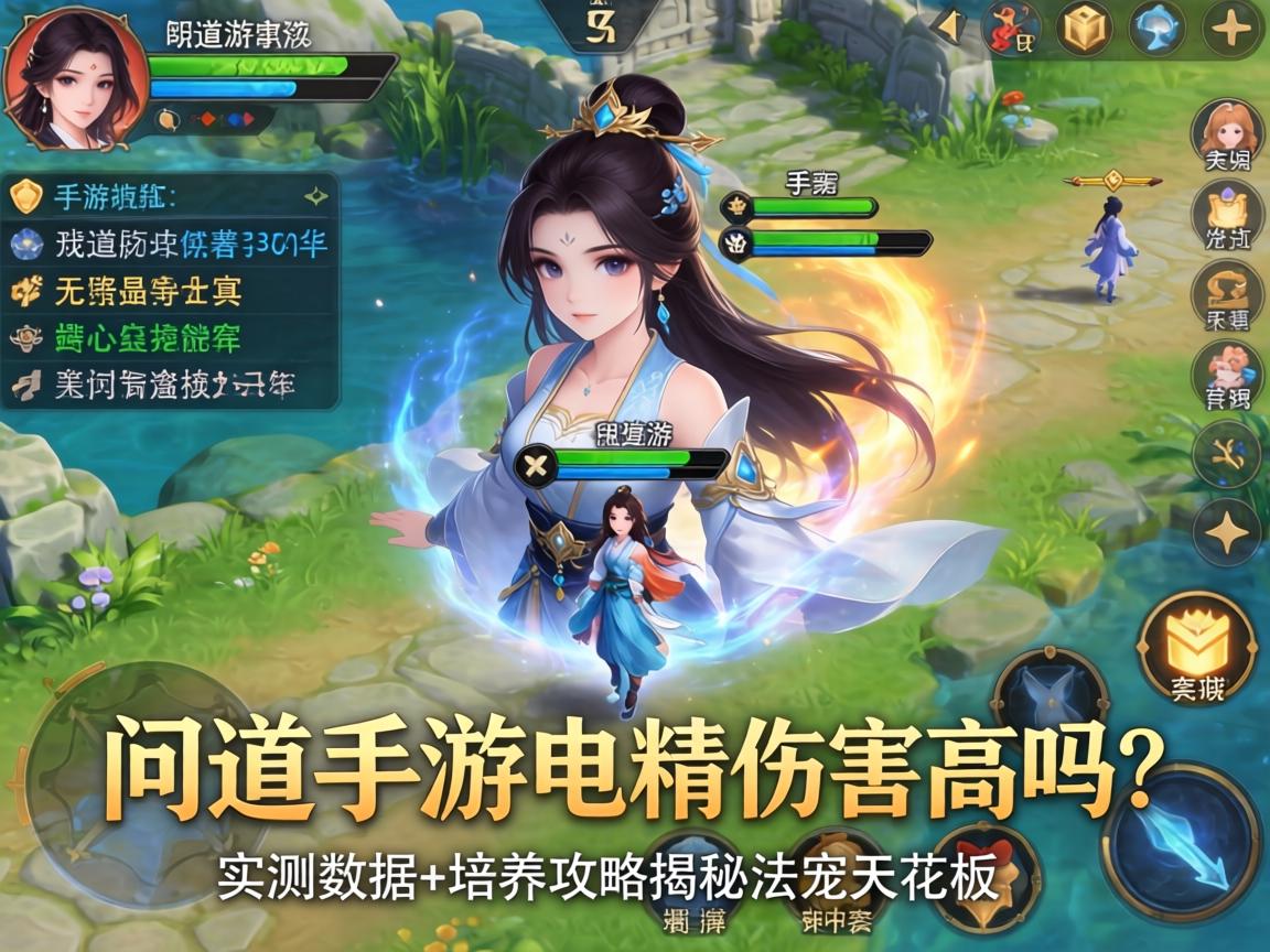 问道手游电精伤害高吗？实测数据+培养攻略揭秘法宠天花板