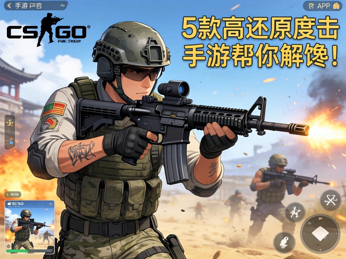 CSGO手游真的存在吗?这5款高还原度射击手游帮你解馋! 这5款高还原度射击手游帮你解馋