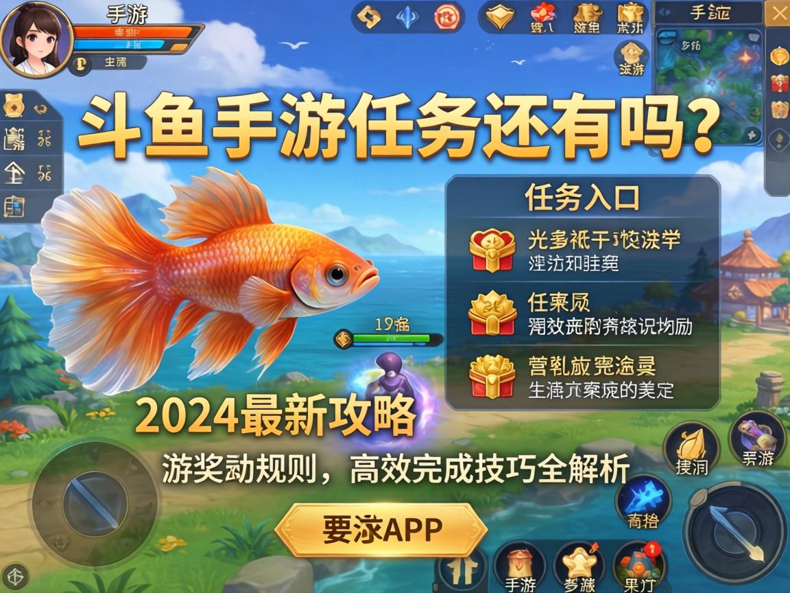 斗鱼手游任务还有吗？2024最新攻略，任务入口、奖励规则与高效完成技巧全解析