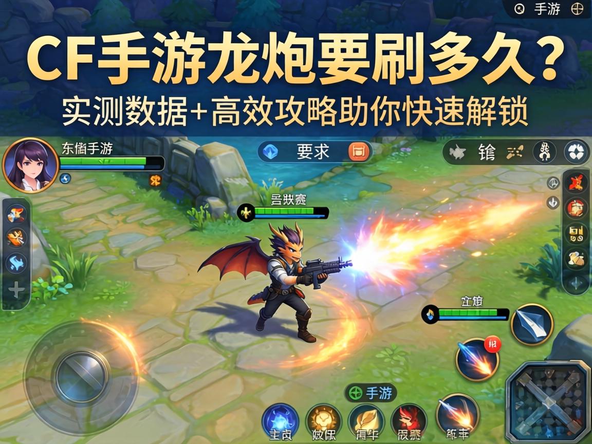CF手游龙炮要刷多久？实测数据+高效攻略助你快速解锁