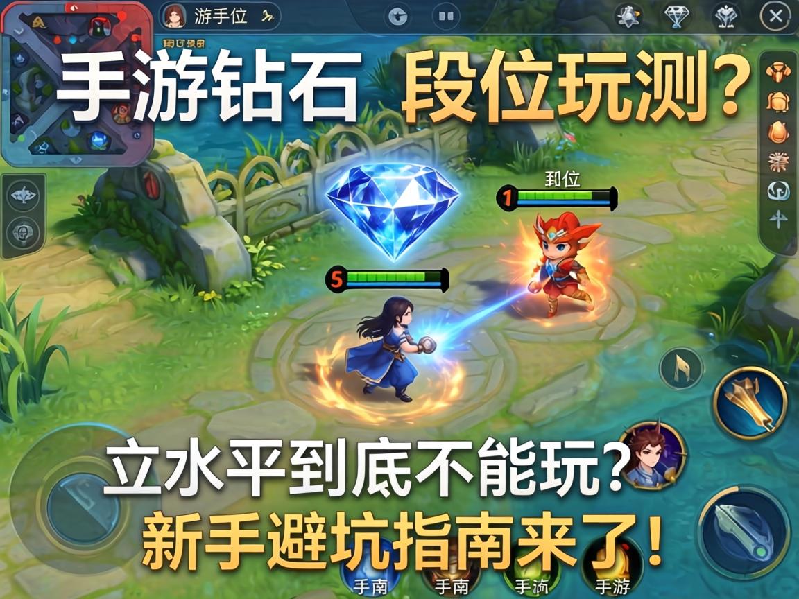 手游钻石1段位实测，这水平到底能不能玩？新手避坑指南来了！