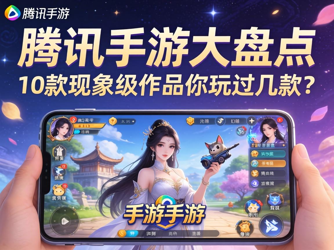 腾讯手游大盘点，这10款现象级作品你玩过几款？