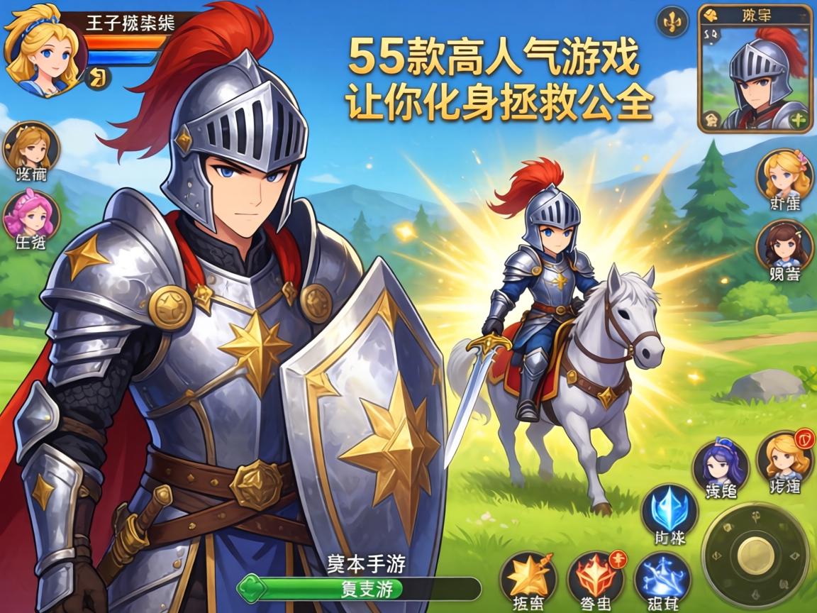 这5款高人气游戏让你化身骑士拯救公主