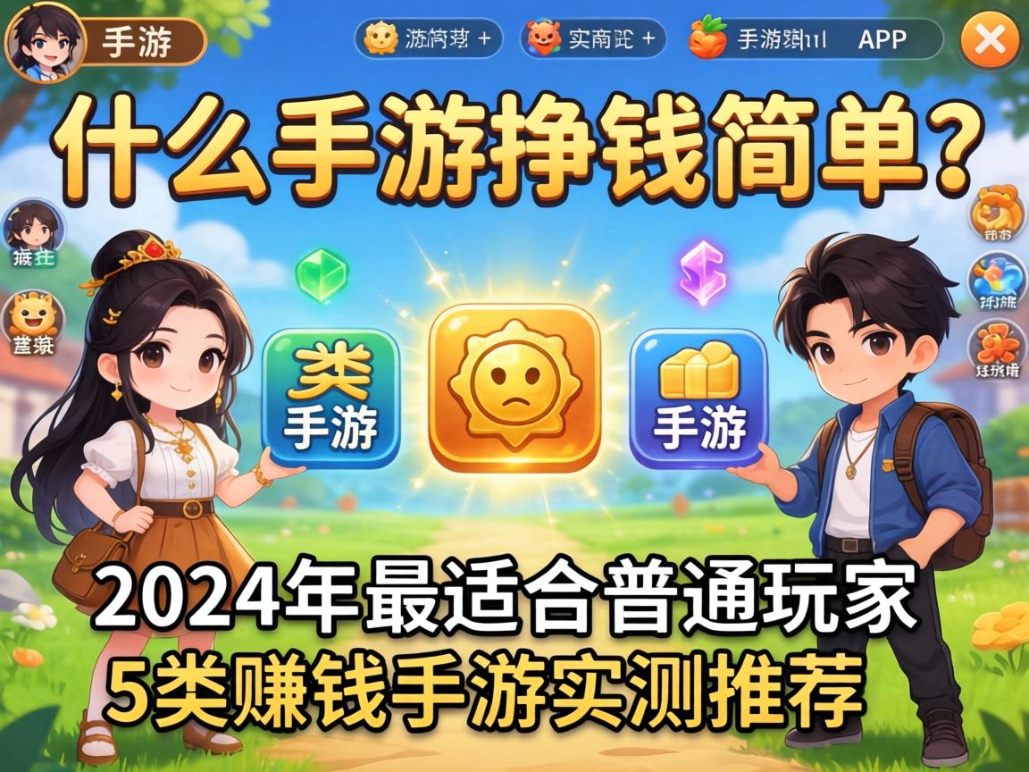 2024年最适合普通玩家的5类赚钱手游实测推荐