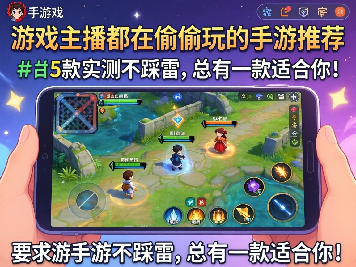 游戏主播都在偷偷玩的手游推荐