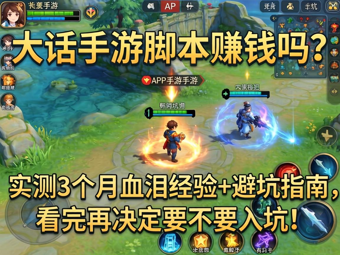 大话手游脚本赚钱吗？实测3个月血泪经验+避坑指南，看完再决定要不要入坑！