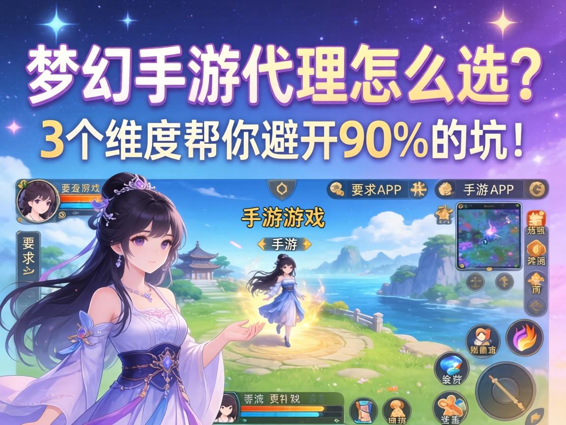 梦幻手游代理怎么选？这3个维度帮你避开90%的坑！