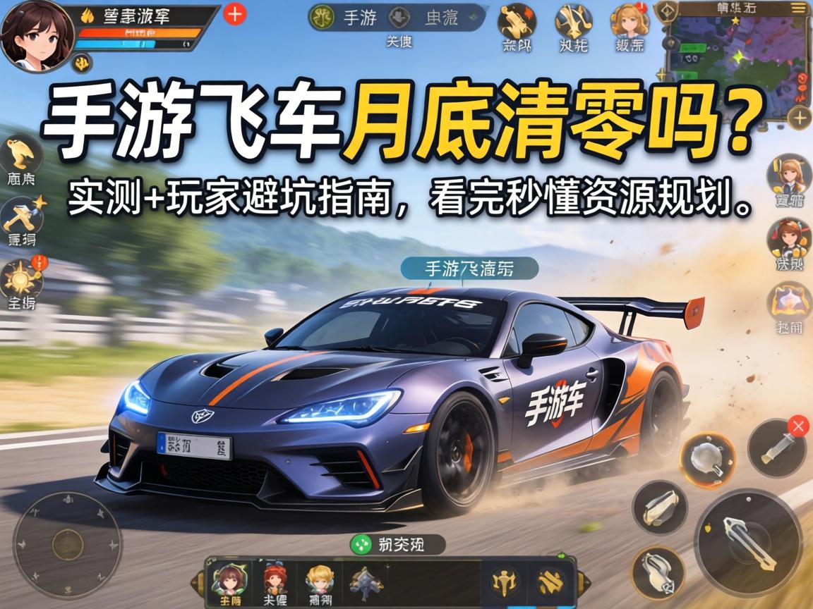 手游飞车月底清零吗